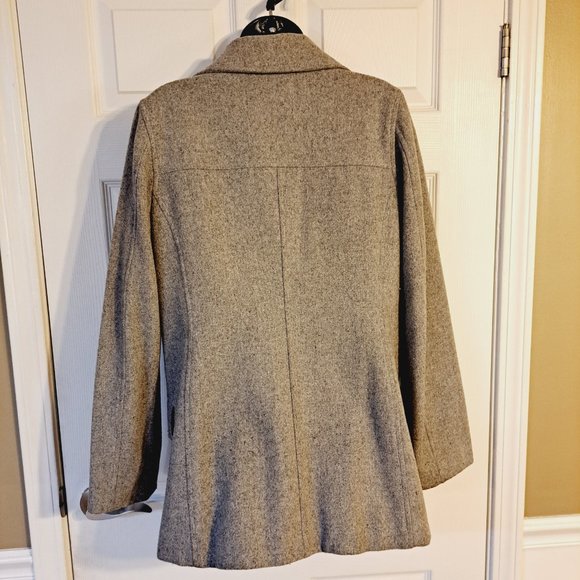 Abercrombie and Fitch Light Gray Wool Peacoat - Picture 3 of 11